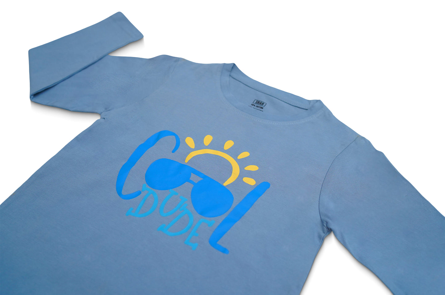 Boys' "Cool Dude" Long Sleeve Tee | Ages 2-8 | Soft Cotton Blend