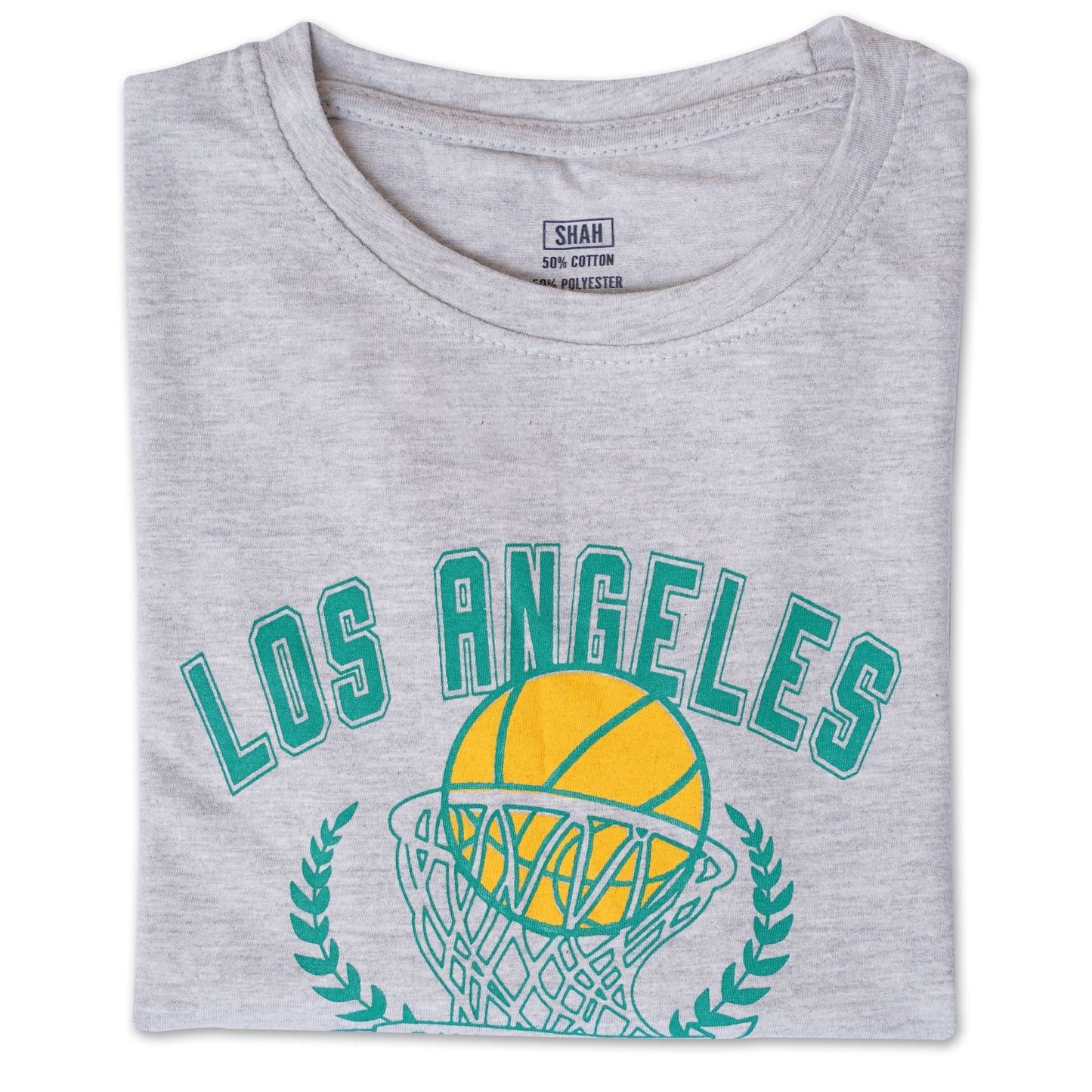 Boy's Grey LA Basketball Top
