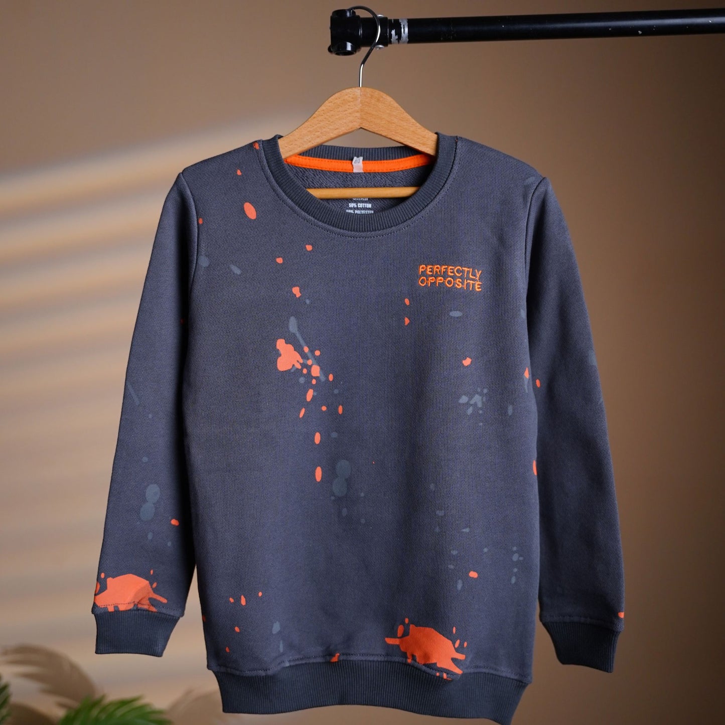 Boy's Splash Grey Sweatshirt