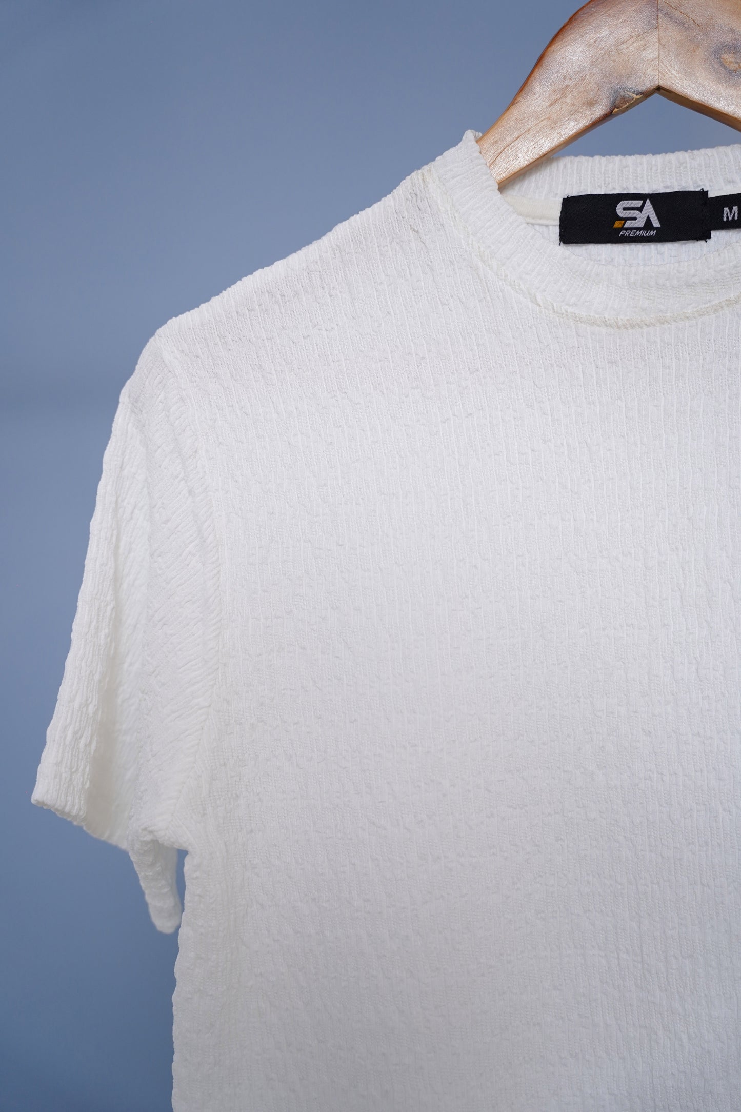 Classic White Textured Tee