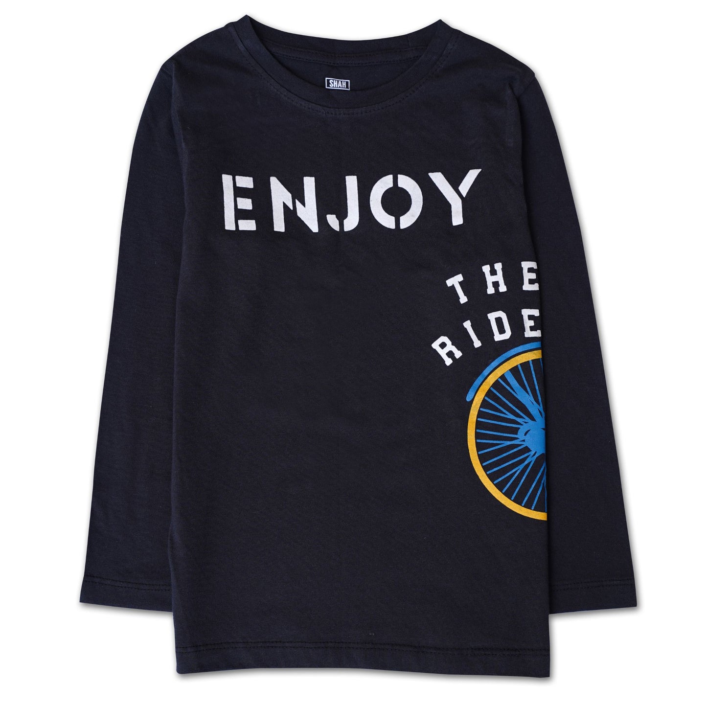 Boy's Black Cycle Fleece Crew