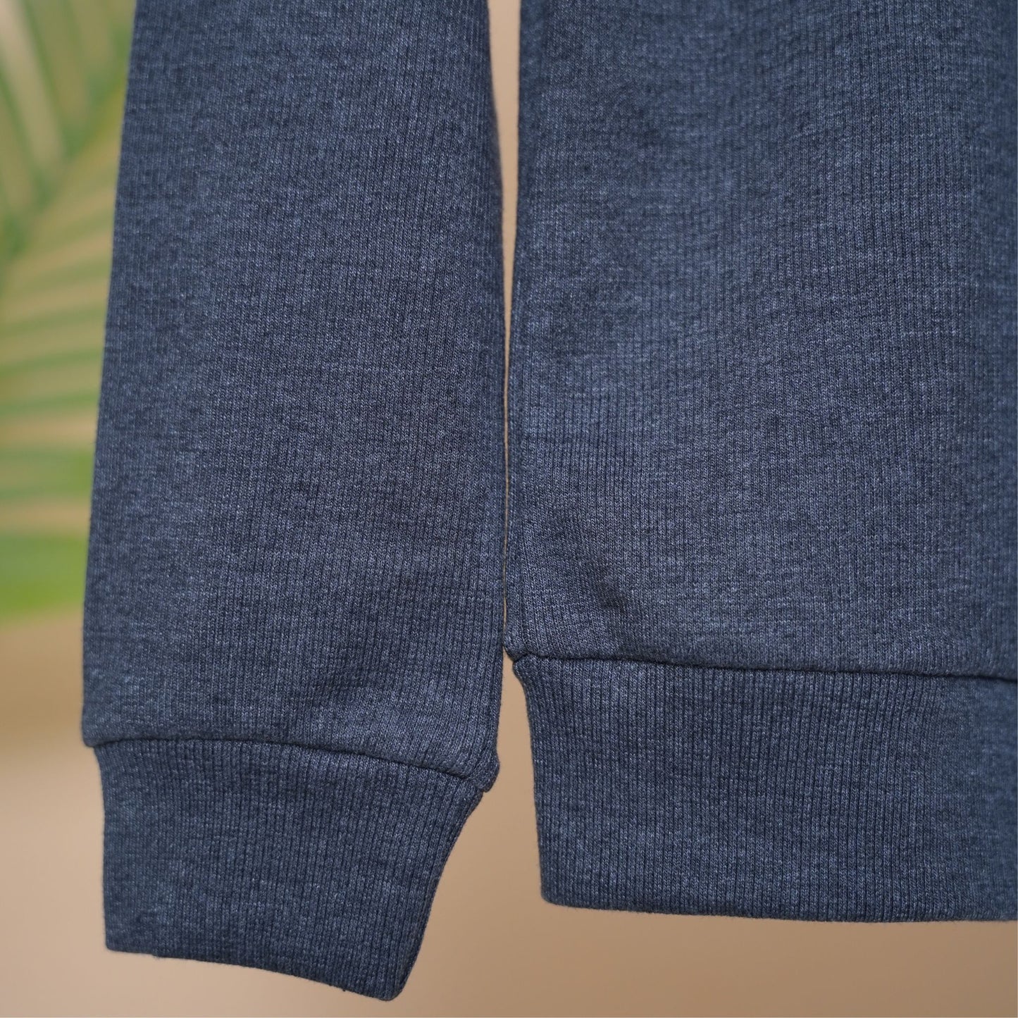 Men's High-Neck Ribbed Cotton Blend Jumper