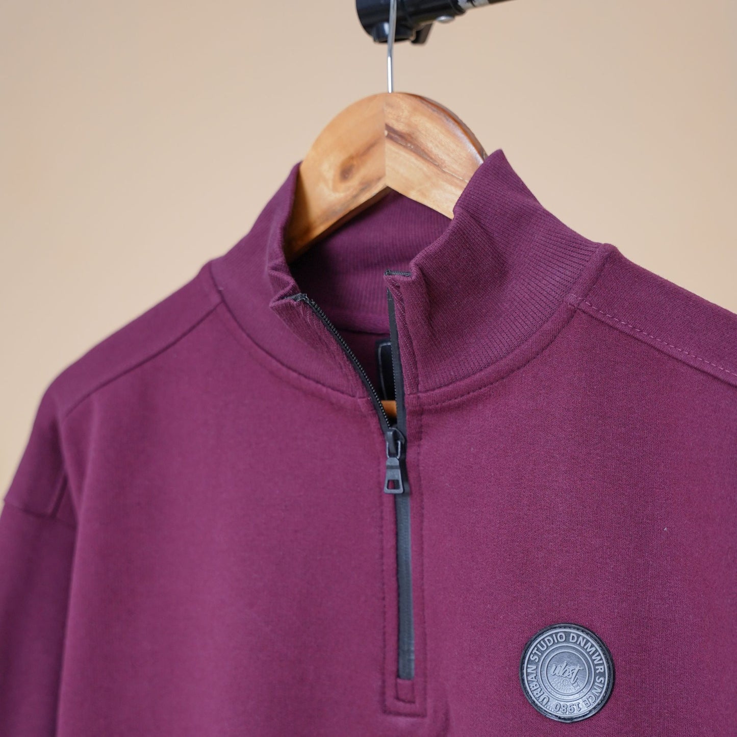 Men's Plum Elite Half-Zip Fleece Sweatshirt