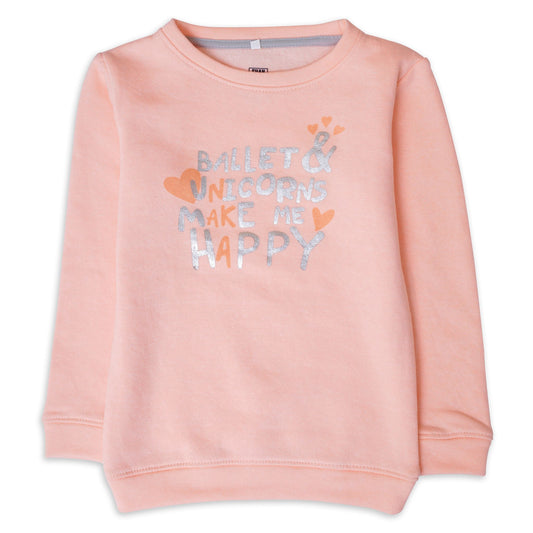 Girl's Happy Unicorn Sweatshirt